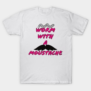 Wormy Moustache Pink - Scandoval T-Shirt